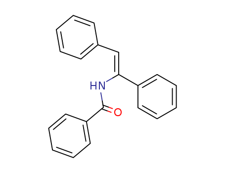 Molecular Structure of 114971-43-6 (Benzamide, N-[(1Z)-1,2-diphenylethenyl]-)
