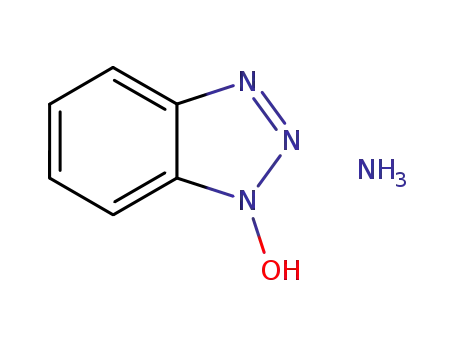 Molecular Structure of 63307-62-0 (1-hydroxy-1H-benzotriazole, ammonium salt)