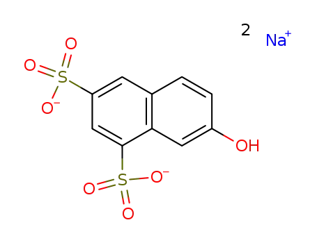 Molecular Structure of 842-19-3 (disodium 7-hydroxynaphthalene-1,3-disulphonate)