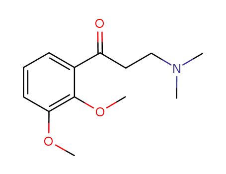 Molecular Structure of 153505-67-0 (1-(2,3-Dimethyloxyphenyl)-3-(dimethylamino)-1-propanone hydrochloride)