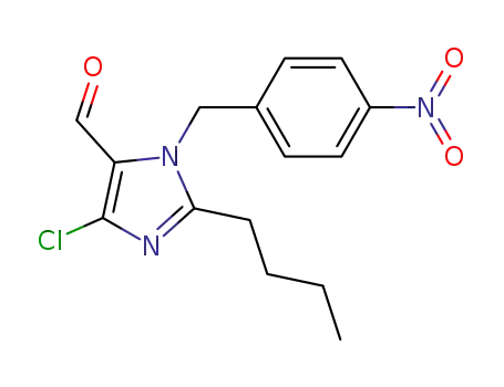 1H-Imidazole-5-carboxaldehyde,
2-butyl-4-chloro-1-[(4-nitrophenyl)methyl]-