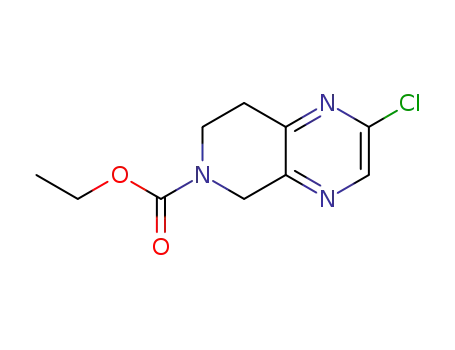 Molecular Structure of 949922-49-0 (ethyl 2-chloro-7,8-dihydropyrido[3,4-b]pyrazine-6(5H)-carboxylate)