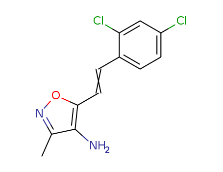 4-Isoxazolamine, 5-[2-(2,4-dichlorophenyl)ethenyl]-3-methyl-