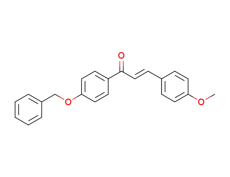 Molecular Structure of 1106676-21-4 ((E)-1-(4-(benzyloxy)phenyl)-3-(4-methoxyphenyl)prop-2-en-1-one)