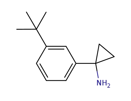 Molecular Structure of 900802-72-4 (Cyclopropanamine, 1-[3-(1,1-dimethylethyl)phenyl]-)
