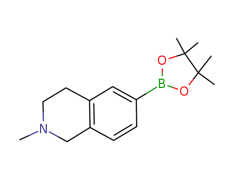 Molecular Structure of 922718-57-8 (1,2,3,4-TETRAHYDRO-2-METHYL-6-(4,4,5,5-TETRAMETHYL-1,3,2-DIOXABOROLAN-2-YL)-ISOQUINOLINE)