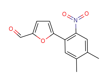 Molecular Structure of 1242840-80-7 (5-(2-nitro-4,5-diMethylphenyl)-2-furaldehyde)