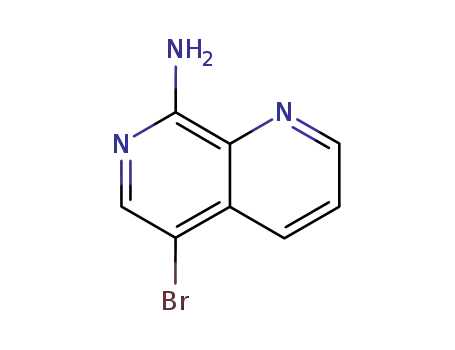 Molecular Structure of 67967-17-3 (5-BROMO-[1,7]NAPHTHYRIDIN-8-YLAMINE)