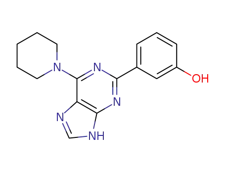 3-(6-(piperidin-1-yl)-9H-purin-2-yl)phenol