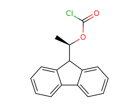 Molecular Structure of 118609-65-7 ((+)-1-(9-FLUORENYL)ETHYL CHLOROFORMATE)