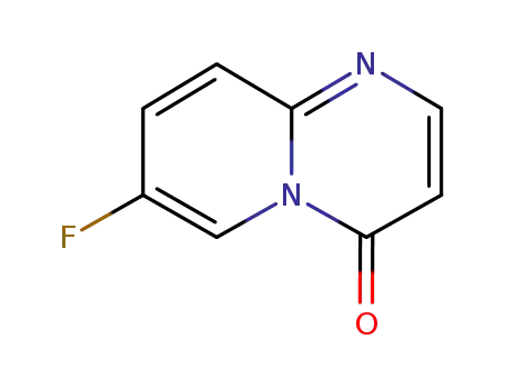 Molecular Structure of 1198413-01-2 (7-Fluoro-pyrido[1,2-a]pyrimidin-4-one)