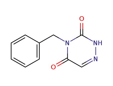Molecular Structure of 5579-47-5 (1,2,4-Triazine-3,5(2H,4H)-dione, 4-(phenylmethyl)-)