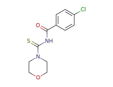 Molecular Structure of 34840-50-1 (4-<N-(4-chlorobenzoyl)(thiocarbamoyl)>morpholine)