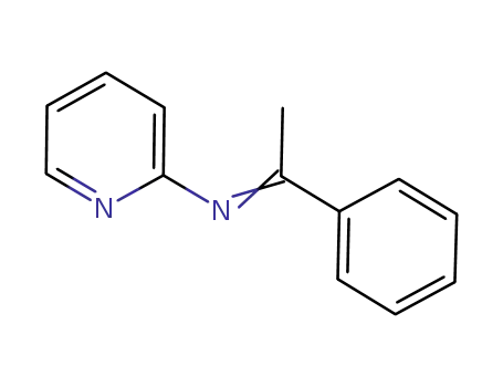 Molecular Structure of 120810-61-9 (2-Pyridinamine, N-(1-phenylethylidene)-)