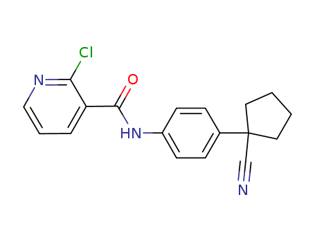 2-chloro-N-(4-(1-cyanocyclopentyl)phenyl)nicotinamide