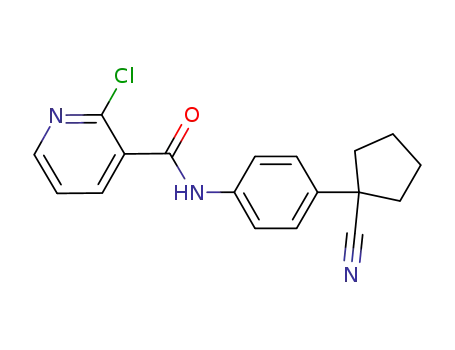 3-피리딘카르복사미드, 2-클로로-N-[4-(1-시아노사이클로펜틸)페닐]
