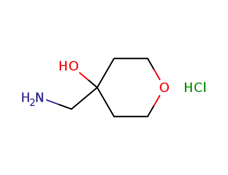 Molecular Structure of 666261-01-4 (4-(AMinoMethyl)tetrahydro-2H-pyran-4-olhydrochloride)
