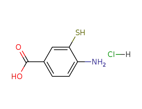 Molecular Structure of 1571-66-0 (4-Amino-3-mercaptobenzoic  acid  HCl)