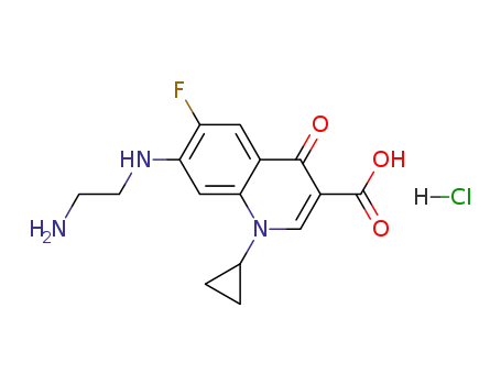 Molecular Structure of 528851-31-2 (DESETHYLENE CIPROFLOXACIN, HYDROCHLORIDE)