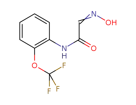 Molecular Structure of 848027-63-4 (Acetamide, 2-(hydroxyimino)-N-[2-(trifluoromethoxy)phenyl]-)