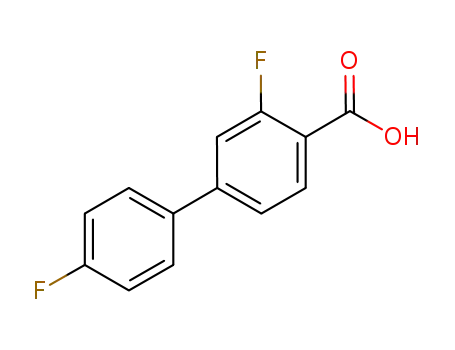 Molecular Structure of 786685-86-7 (4-(4-Fluorophenyl)-2-fluorobenzoic acid)