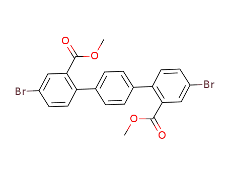 Molecular Structure of 1040516-00-4 (4,4-dibromo-[1,1;4',1]terphenyl-2,2-dicarboxylic acid dimethyl ester)