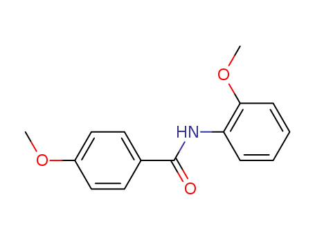 Molecular Structure of 7464-55-3 (4-methoxy-N-(2-methoxyphenyl)benzamide)