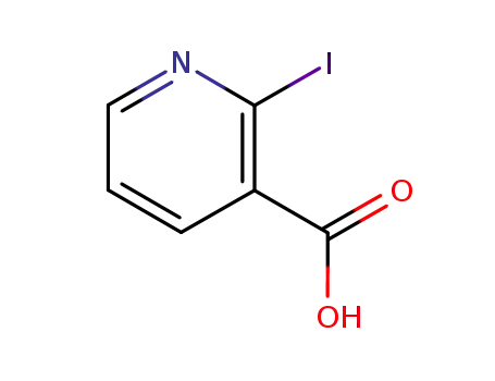 Molecular Structure of 6042-35-9 (2-Iodopyridine-3-carboxylic acid)