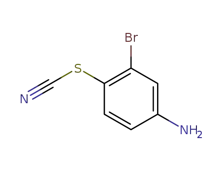Molecular Structure of 16582-78-8 (3-Bromo-4-thiocyanatoaniline)