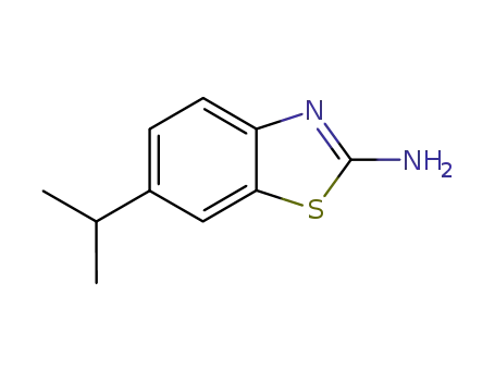 Molecular Structure of 32895-14-0 (2-Benzothiazolamine,6-(1-methylethyl)-(9CI))