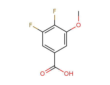 Molecular Structure of 887584-98-7 (3,4-Difluoro-5-methoxybenzoic acid)