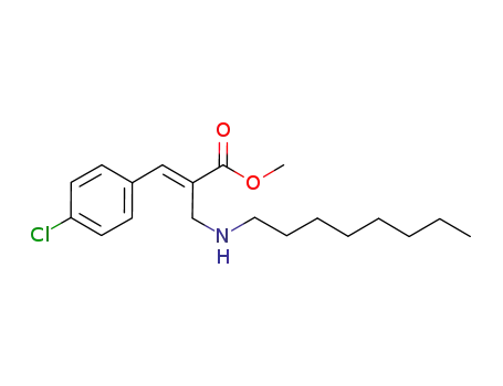 Molecular Structure of 1021167-74-7 ((E)-methyl 3-(4-chlorophenyl)-2-((octylamino)methyl)acrylate)