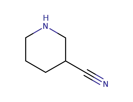 Molecular Structure of 7492-88-8 (3-Piperidinecarbonitrile)