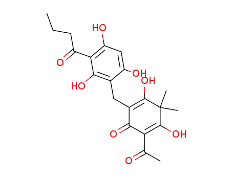 2,5-Cyclohexadien-1-one,2-acetyl-3,5-dihydroxy-4,4-dimethyl-6-[[2,4,6-trihydroxy-3-(1-oxobutyl)phenyl]methyl]-