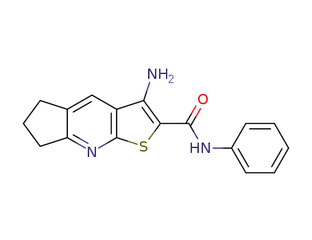 Molecular Structure of 309741-87-5 (3-amino-N-phenyl-6,7-dihydro-5H-cyclopenta[b]thieno[3,2-e]pyridine-2-carboxamide)