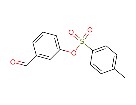 Molecular Structure of 80459-46-7 (Benzaldehyde, 3-[[(4-methylphenyl)sulfonyl]oxy]-)