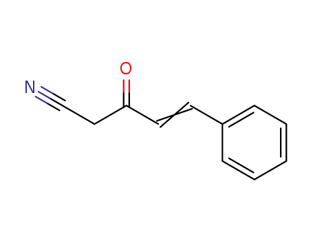 Molecular Structure of 6704-83-2 (3-OXO-5-PHENYL-4-PENTENENITRILE)