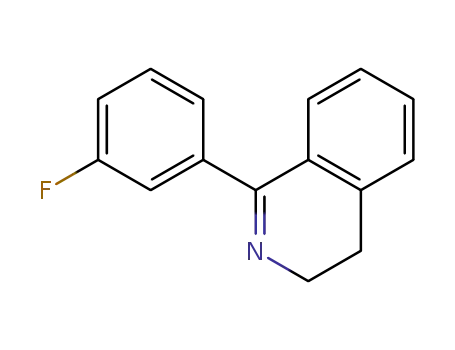 Molecular Structure of 143576-14-1 (Isoquinoline, 1-(3-fluorophenyl)-3,4-dihydro-)