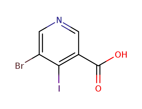 Molecular Structure of 491588-98-8 (5-BROMO-4-IODOPYRIDINE-3-CARBOXYLIC ACID)