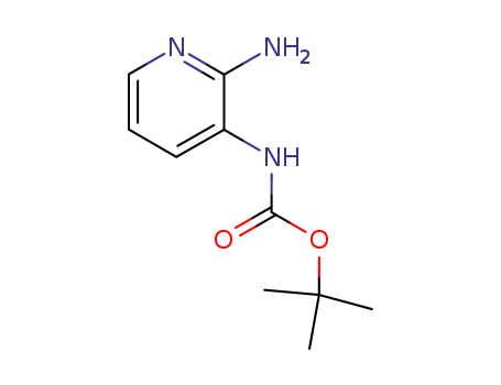 Molecular Structure of 103409-35-4 (Carbamic acid, (2-amino-3-pyridinyl)-, 1,1-dimethylethyl ester (9CI))