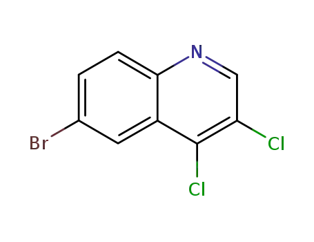 Molecular Structure of 927801-17-0 (6-BROMO-3,4-DICHLOROQUINOLINE)