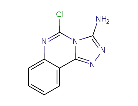 Molecular Structure of 329745-19-9 (1,2,4-Triazolo[4,3-c]quinazolin-3-amine, 5-chloro-)