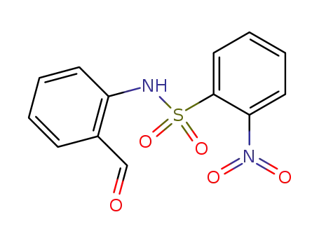 Molecular Structure of 911312-96-4 (N-o-nitrobenzenesulfonyl-2-aminobenzaldehyde)