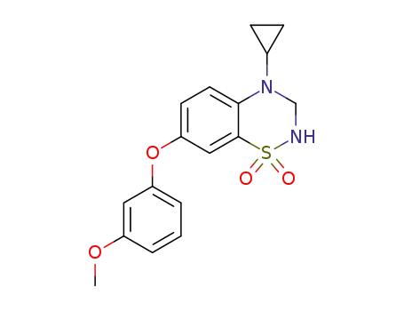 4-cyclopropyl-7-(3-methoxyphenoxy)-3,4-dihydro-2H-benzo[e][1,2,4]thiadiazine-1,1-dioxide