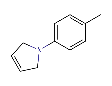 Molecular Structure of 88320-36-9 (1H-Pyrrole, 2,5-dihydro-1-(4-methylphenyl)-)