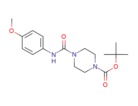tert-butyl 4-(4-methoxyphenylcarbamoyl)piperazine-1-carboxylic acid ester