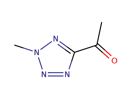 Molecular Structure of 114841-40-6 (Ethanone, 1-(2-methyl-2H-tetrazol-5-yl)- (9CI))