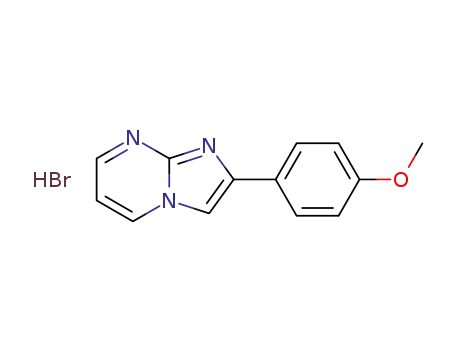 Molecular Structure of 31555-36-9 (2-(4-METHOXY-PHENYL)-IMIDAZO[1,2-A]PYRIMIDINE MONOHYDROBROMINE)