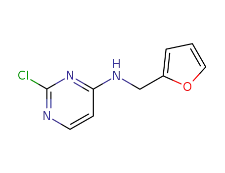 Molecular Structure of 99849-22-6 (2-chloro-N-(furan-2-ylmethyl)pyrimidin-4-amine)