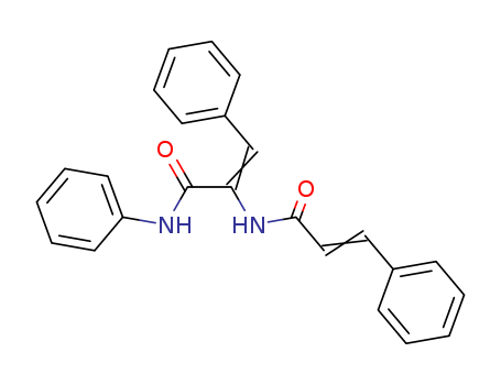 Molecular Structure of 19508-16-8 (2-Propenamide, 2-[(1-oxo-3-phenyl-2-propenyl)amino]-N,3-diphenyl-)